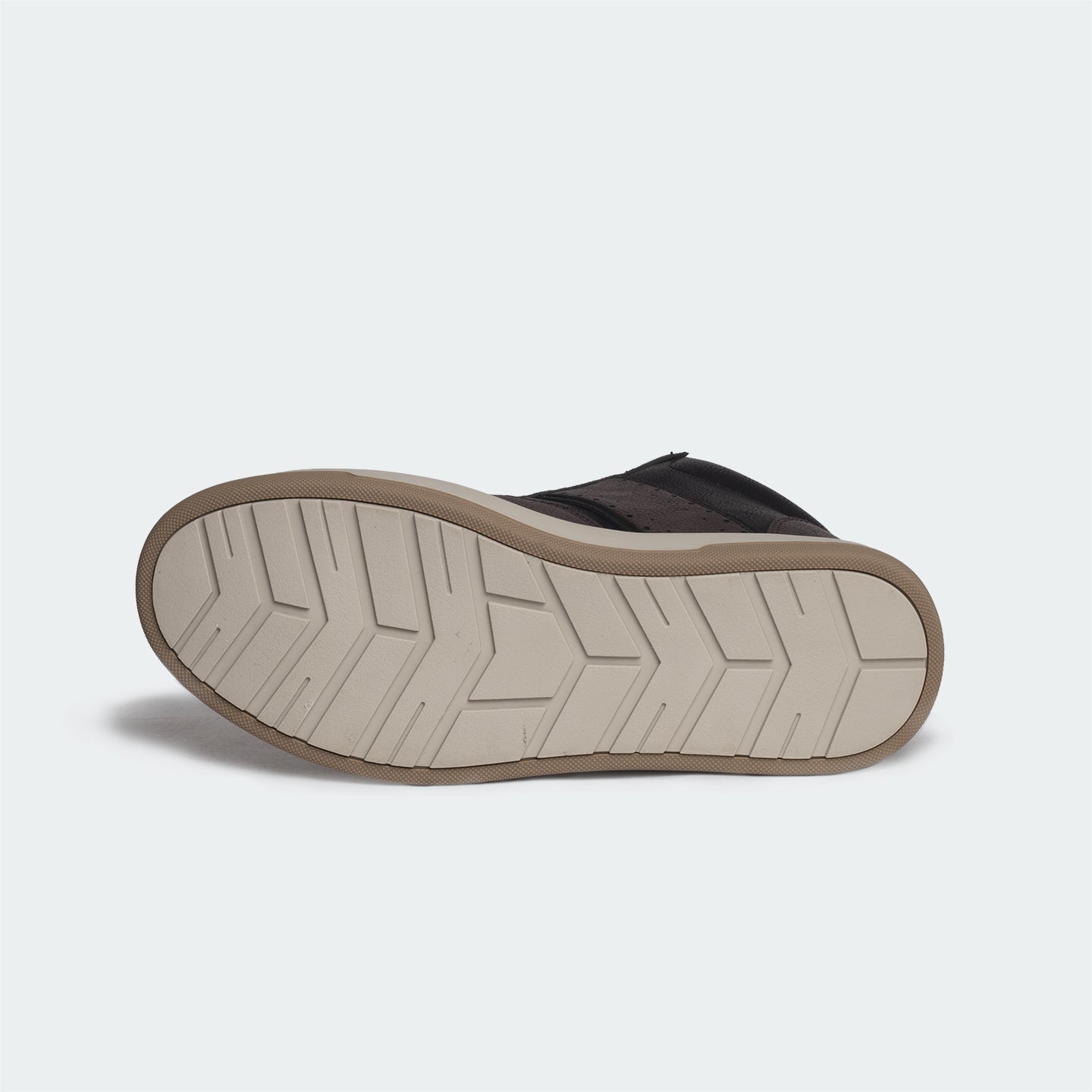 Caliber Shoes Black/Grey High-Top Sneakers For Men ( ADAM 678SK )