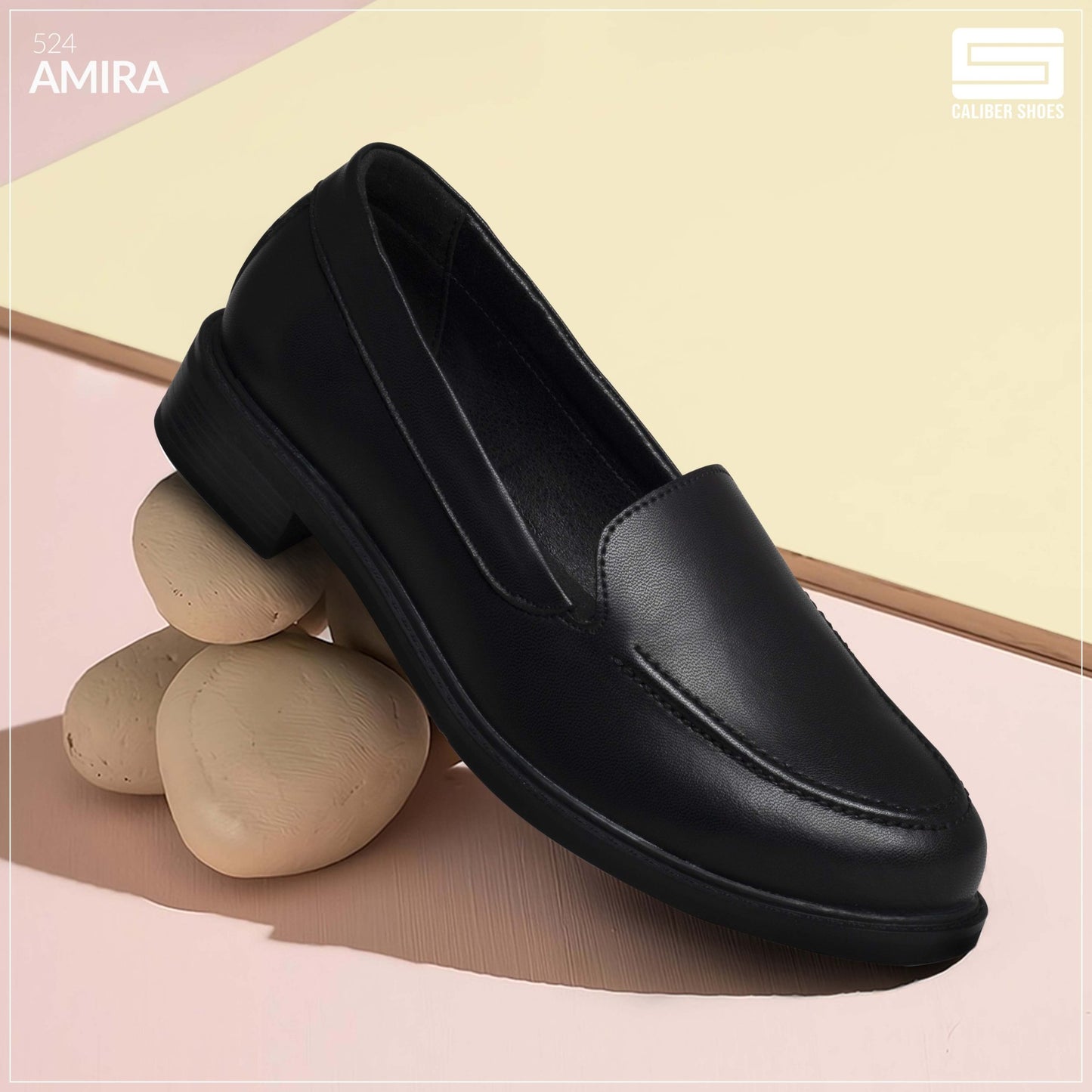 Black Formal Shoes for Women (Amira 524C) - Caliber Shoes