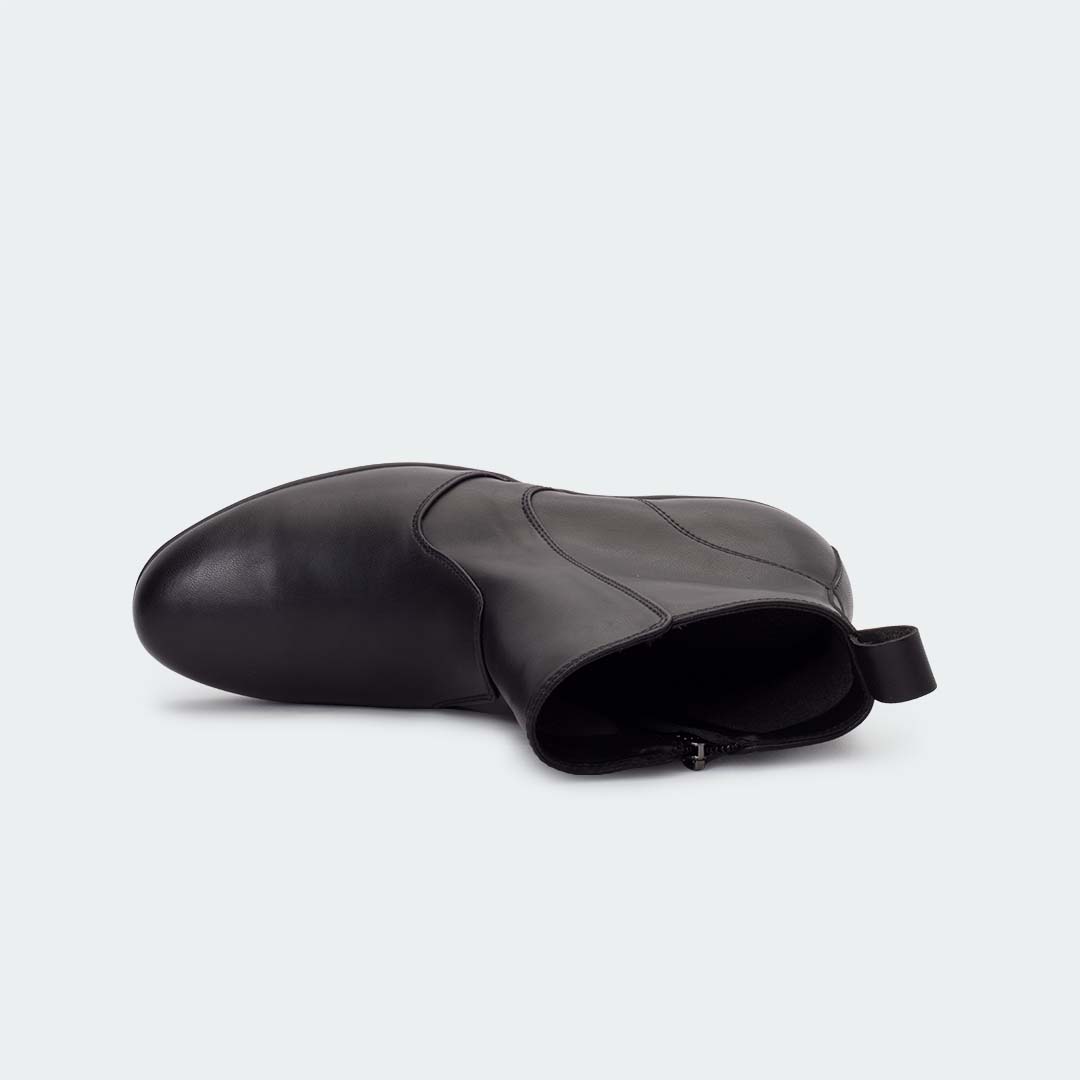 Caliber Shoes Black Boots for Women (X471C VALERIE) - Caliber Shoes