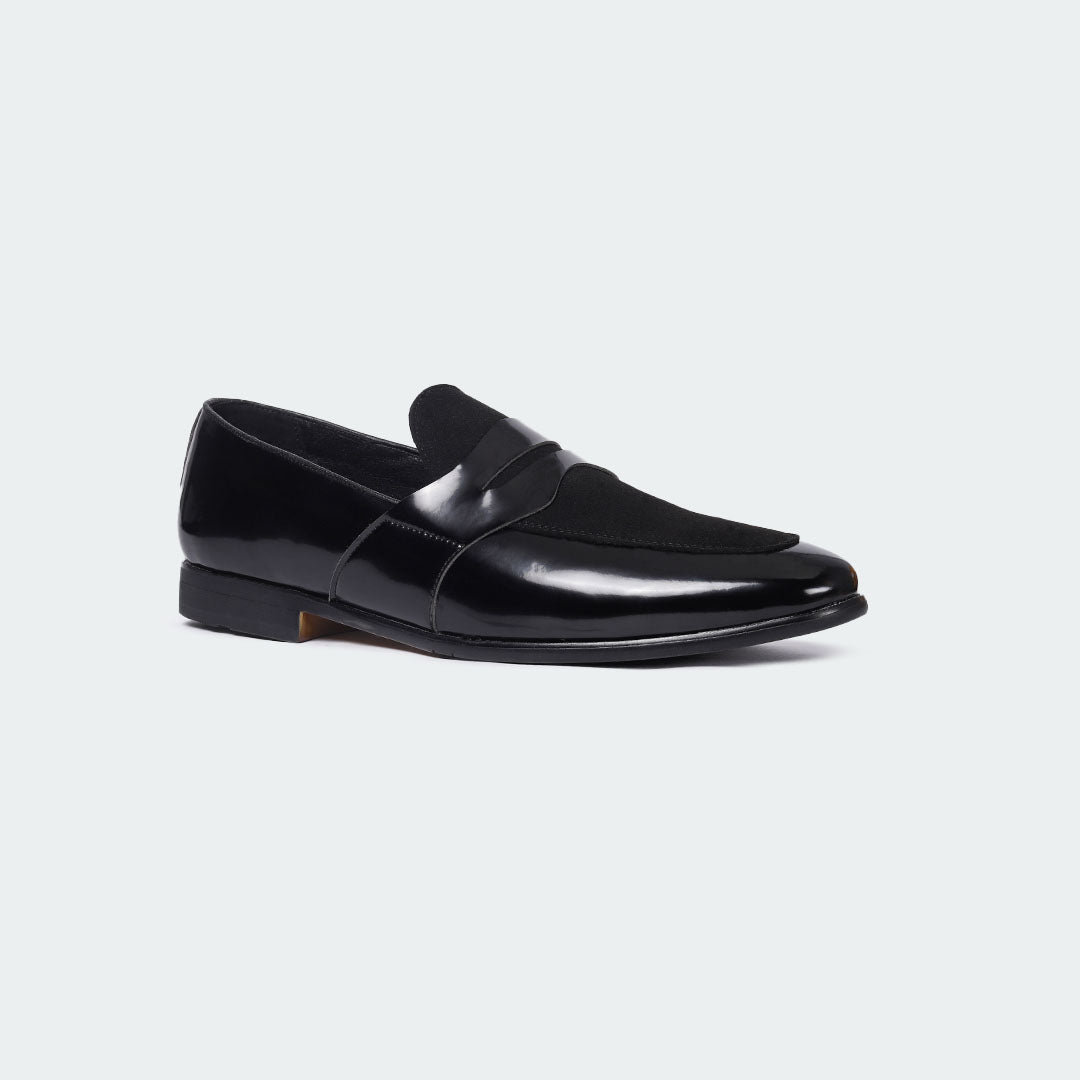 Caliber Shoes Black Formal Shoes for Men (CARTER B683SNY/SR)