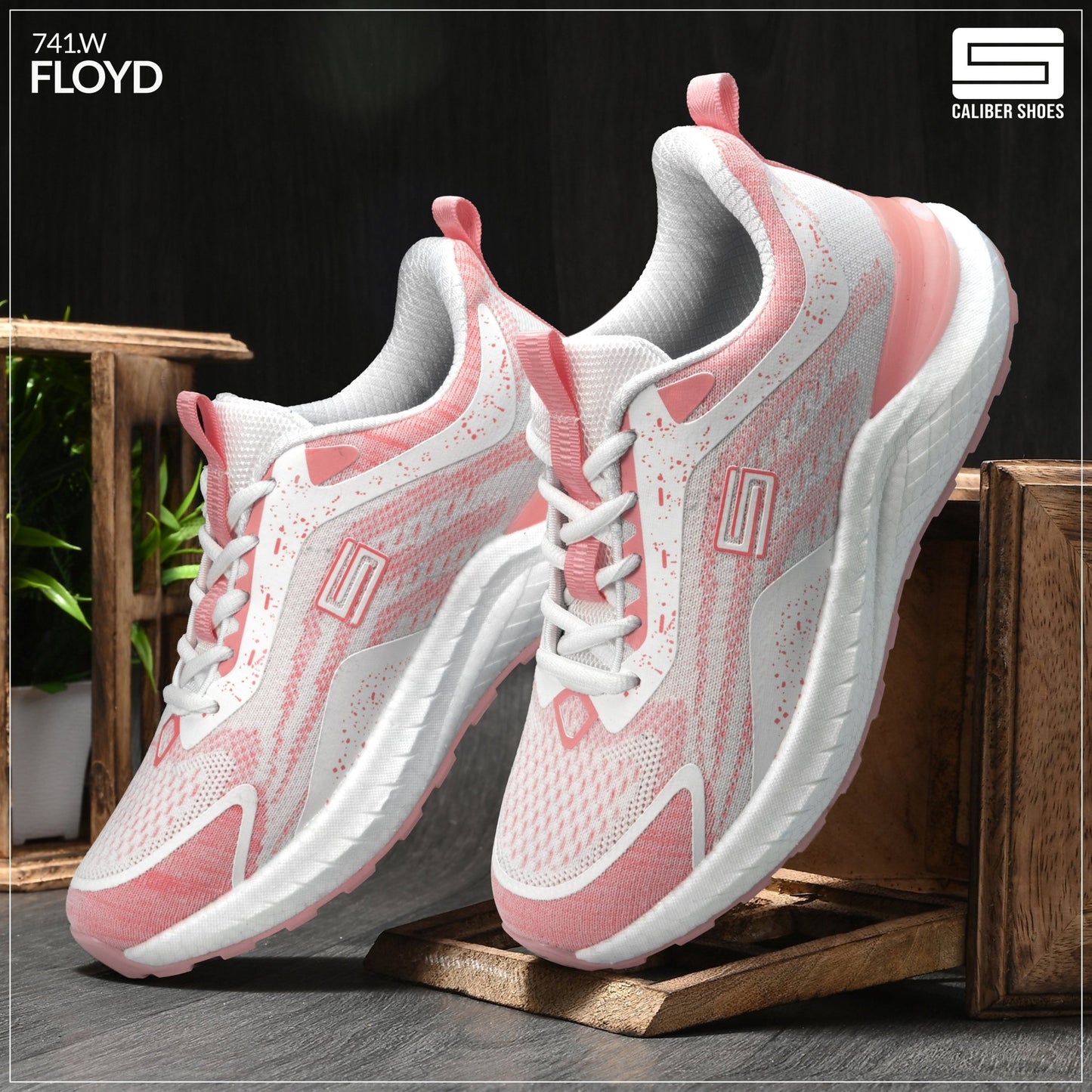 Caliber Shoes Black Sport Shoes for Women ( Flyod 741W) - Caliber Shoes