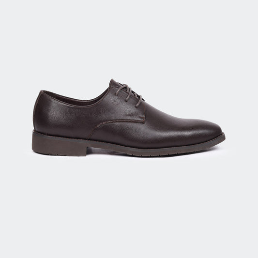 Caliber Shoes Coffee Lace Up Formal Shoes for Men (RICHARD T664G)