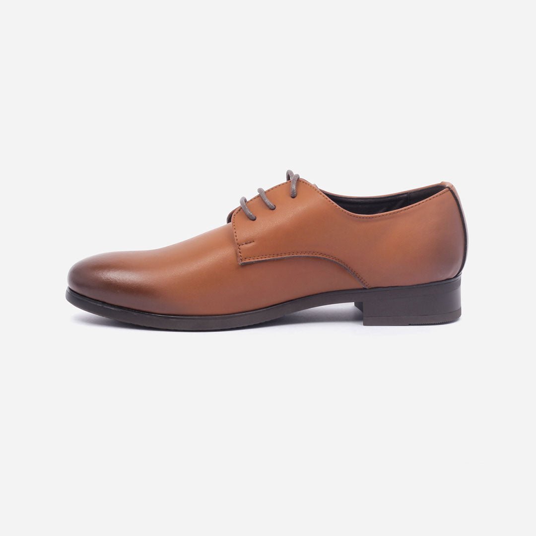 Caliber Shoes Coffee/R Lace Up Formal Shoes for Men (A 418 C) - Caliber Shoes