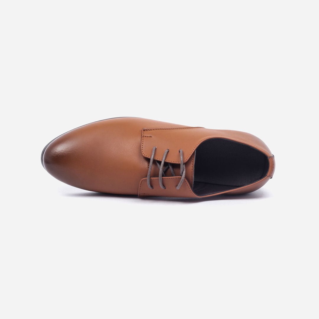 Caliber Shoes Coffee/R Lace Up Formal Shoes for Men (A 418 C) - Caliber Shoes