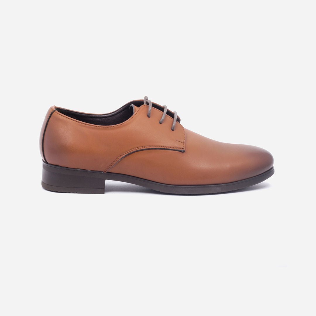 Caliber Shoes Coffee/R Lace Up Formal Shoes for Men (A 418 C) - Caliber Shoes