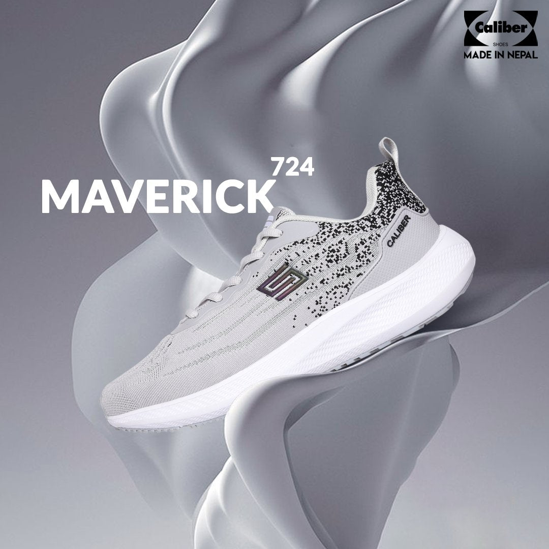 White Sport Shoes for Men (MAVERICK 724) - Caliber Shoes