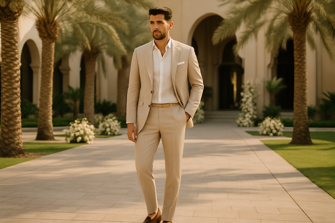 UAE Summer Wedding Guest Outfit Ideas for Men 2026