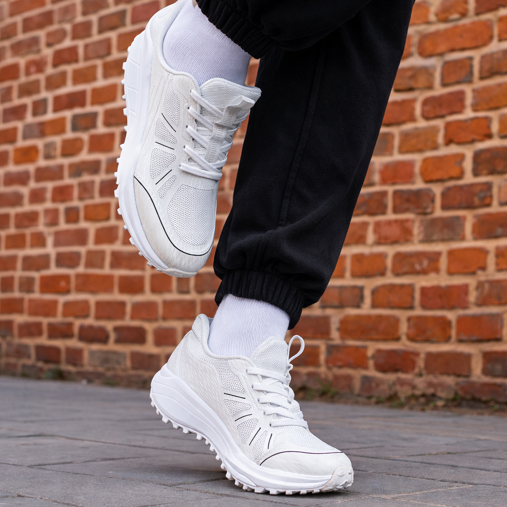 Stylish women's sports shoes in mint green and white, ideal for workouts and casual wear.