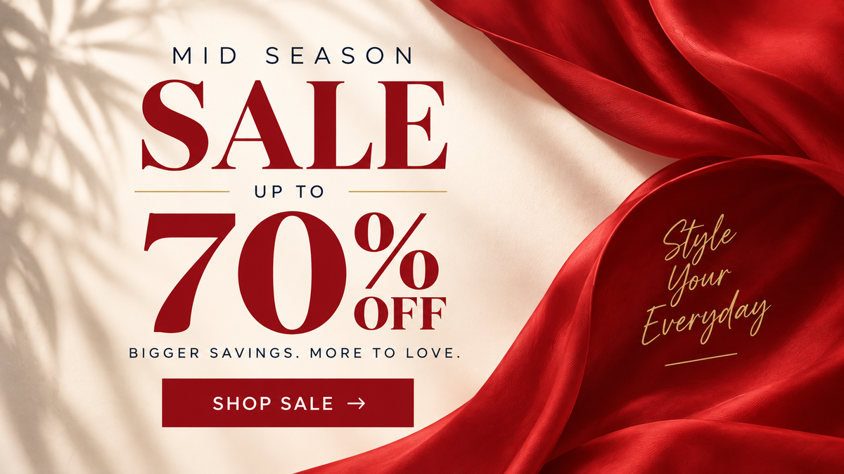 Mid Season Sale -Upto 70% Off