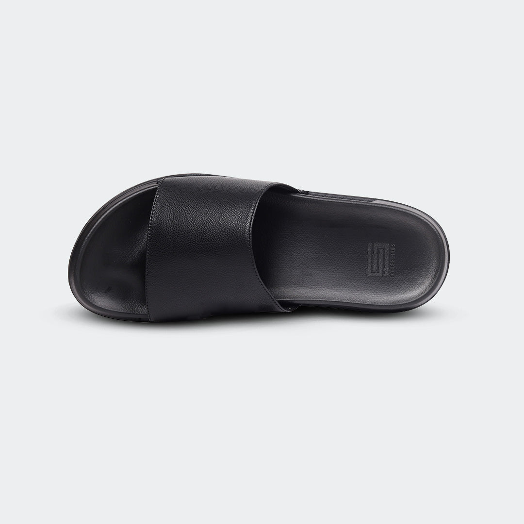 Caliber Shoes Slipper/Slide Black for Men (ELLIOT 302G)