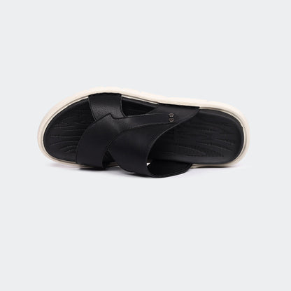 Caliber Slipper Black For Men ( DANDELION 304G )