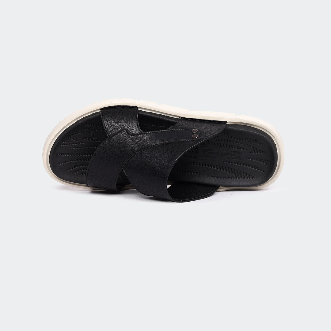 Caliber Slipper Black For Men ( DANDELION 304G )