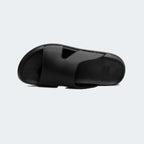 Caliber Shoes Black Slides for Men (307C)