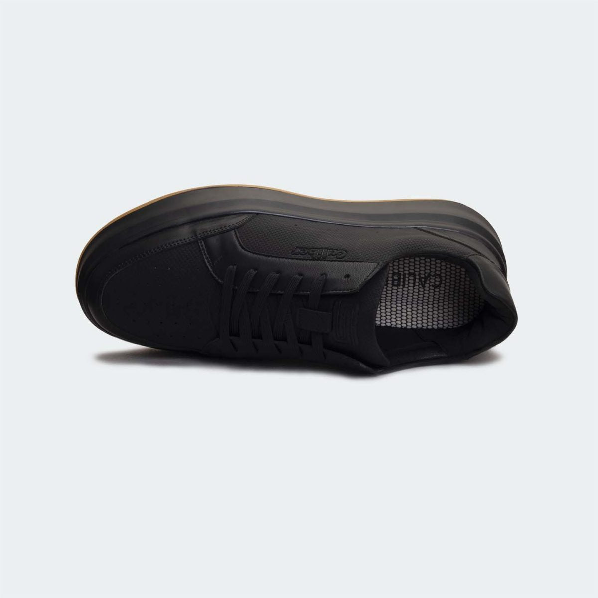 Caliber Shoes Coffee Casual Sneakers For Men ( METROFADE 568 )