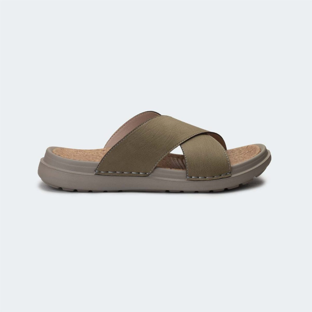 Olive Slides for Men ( CRUZ 310SK )