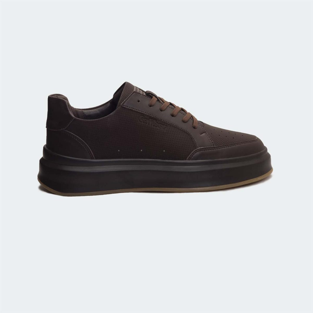 Caliber Shoes Coffee Casual Sneakers For Men ( METROFADE 568 )