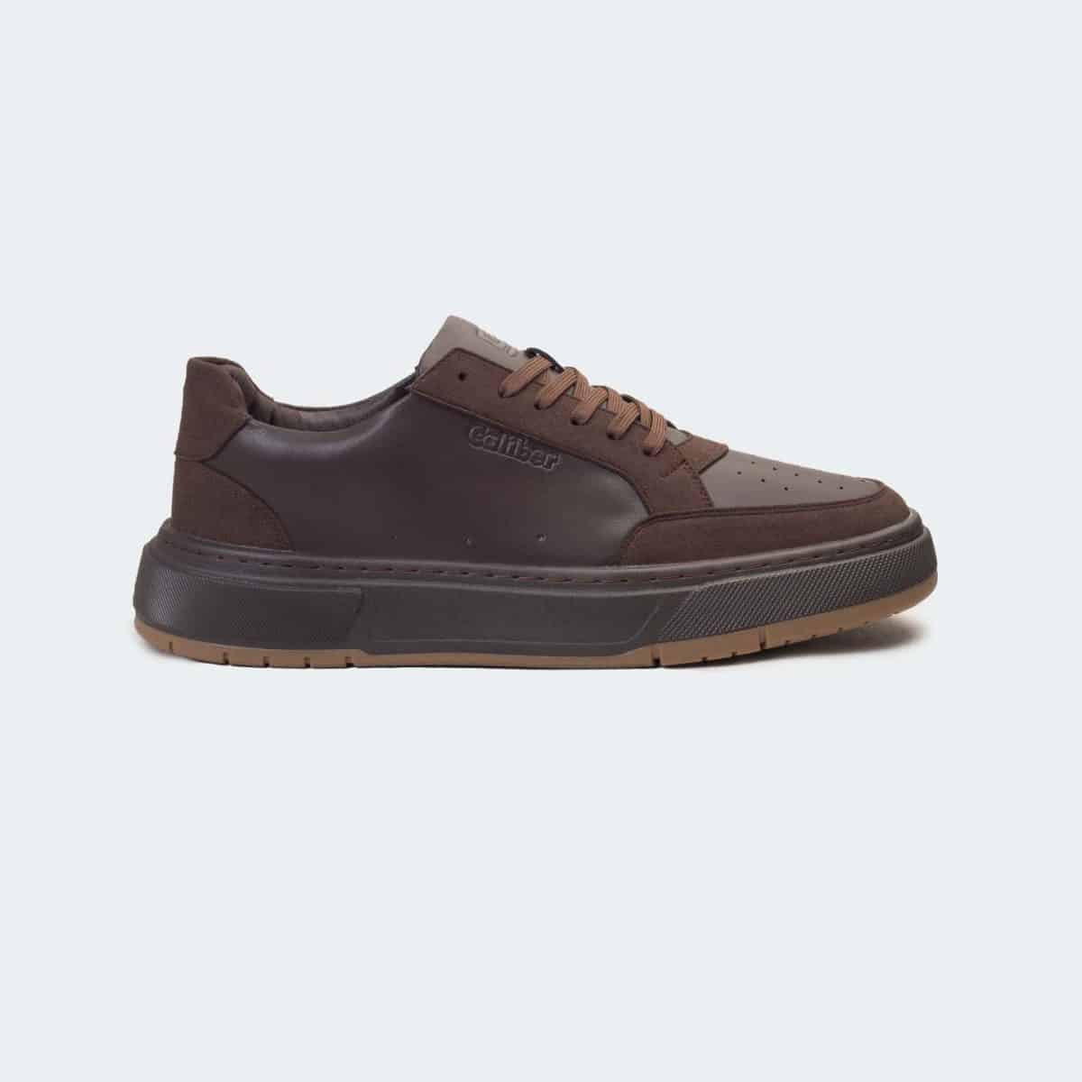 Caliber Shoes Coffee Casual Sneakers For Men ( URBANE 566SR )
