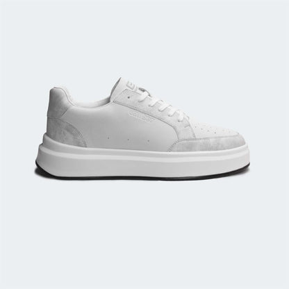 Caliber Shoes White/Bone Casual Sneakers For Men ( METROFADE 568 )