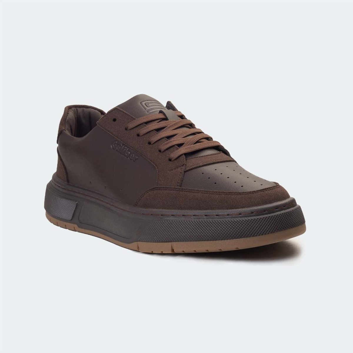 Caliber Shoes Coffee Casual Sneakers For Men ( URBANE 566SR )