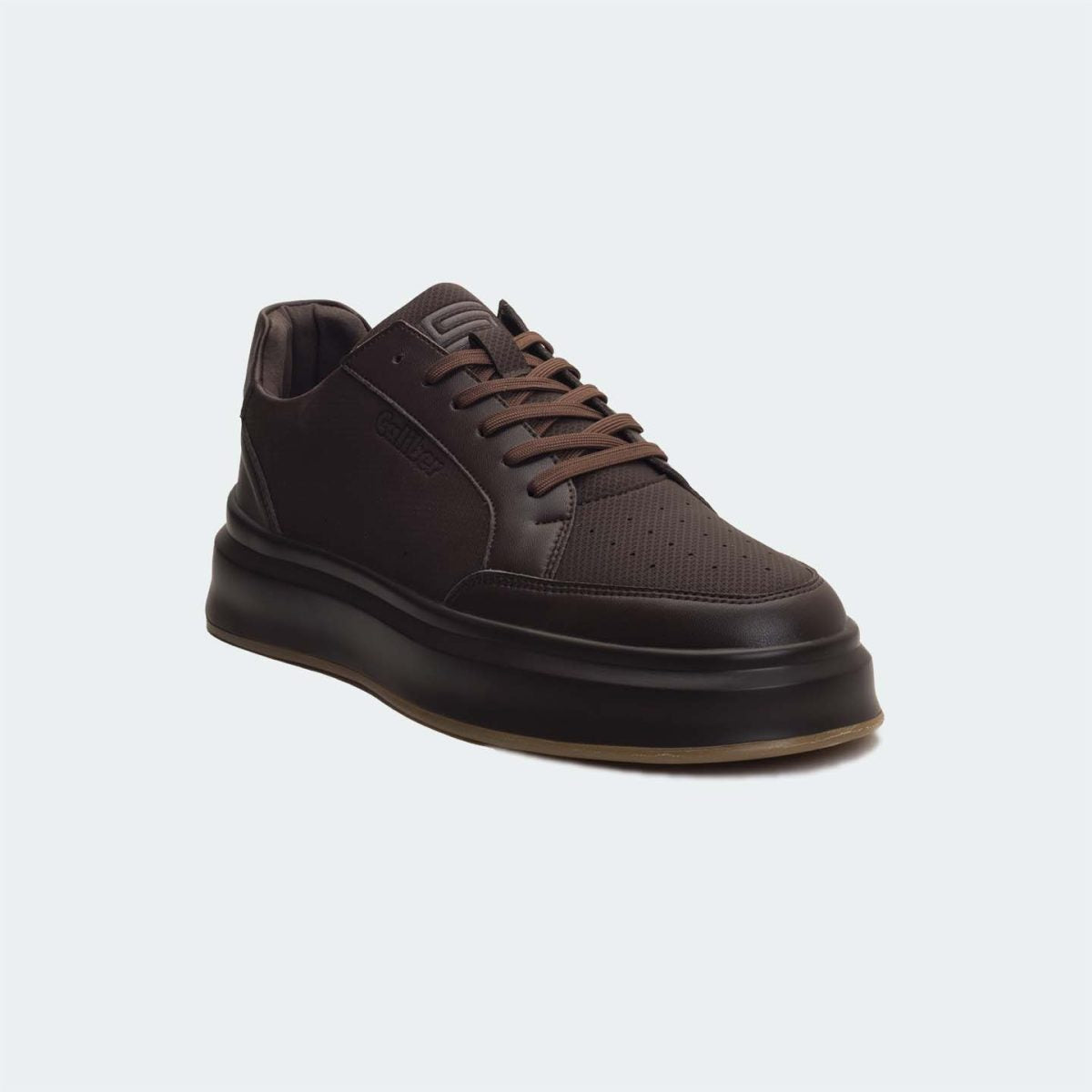 Caliber Shoes Coffee Casual Sneakers For Men ( METROFADE 568 )