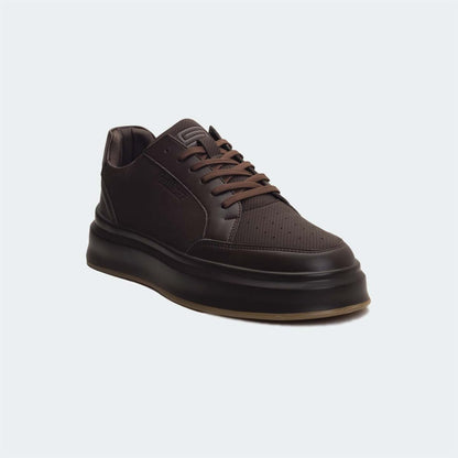 Caliber Shoes Coffee Casual Sneakers For Men ( METROFADE 568 )