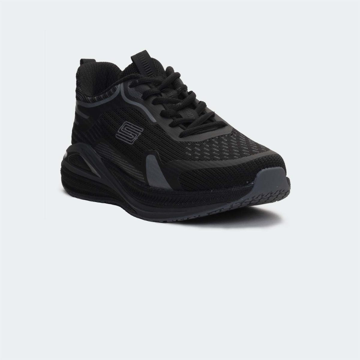 Caliber Shoes Black Sport Shoes For Women( BRETT 744 )