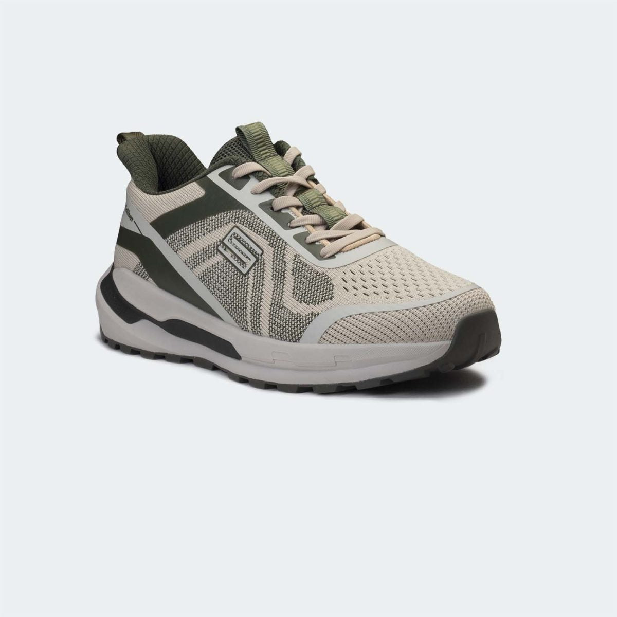 Caliber Shoes Beige/Olive Sport Shoes for Men ( STRYDE 749 )