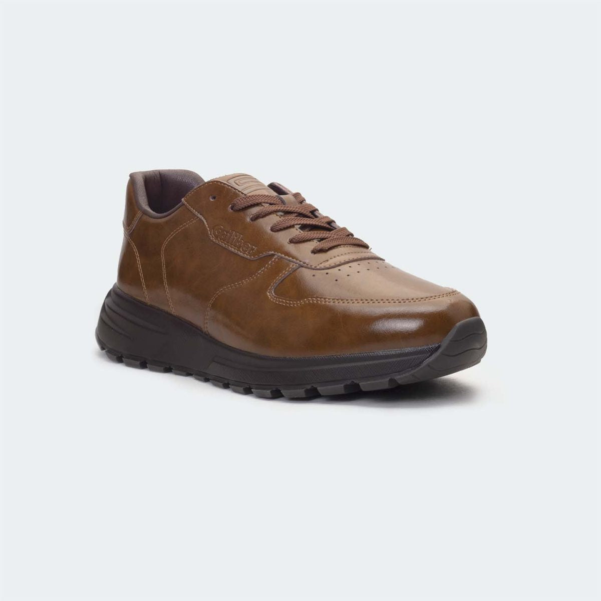 Caliber Shoes Coffee Casual Sneakers For Men ( RAPHAEL 570S )