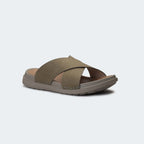 Caliber Shoes Olive Slides for Men (CRUZ 310SK)