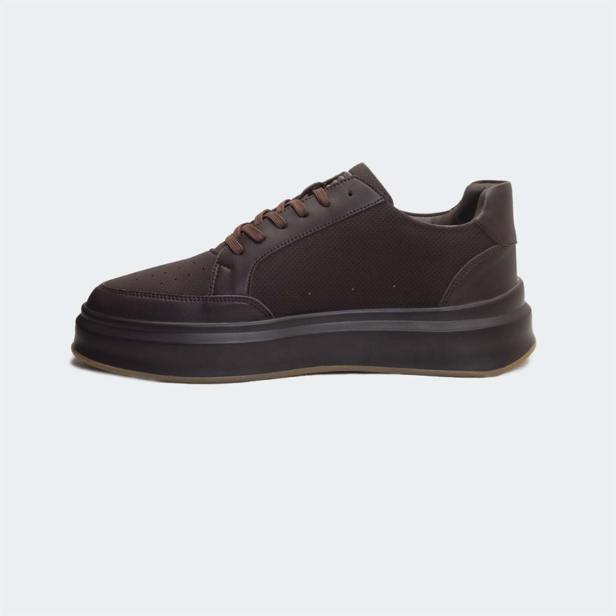 Caliber Shoes Coffee Casual Sneakers For Men ( METROFADE 568 )