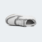 Caliber Shoes White/Grey Casual Sneakers for Women (LEXOR 576D.W)