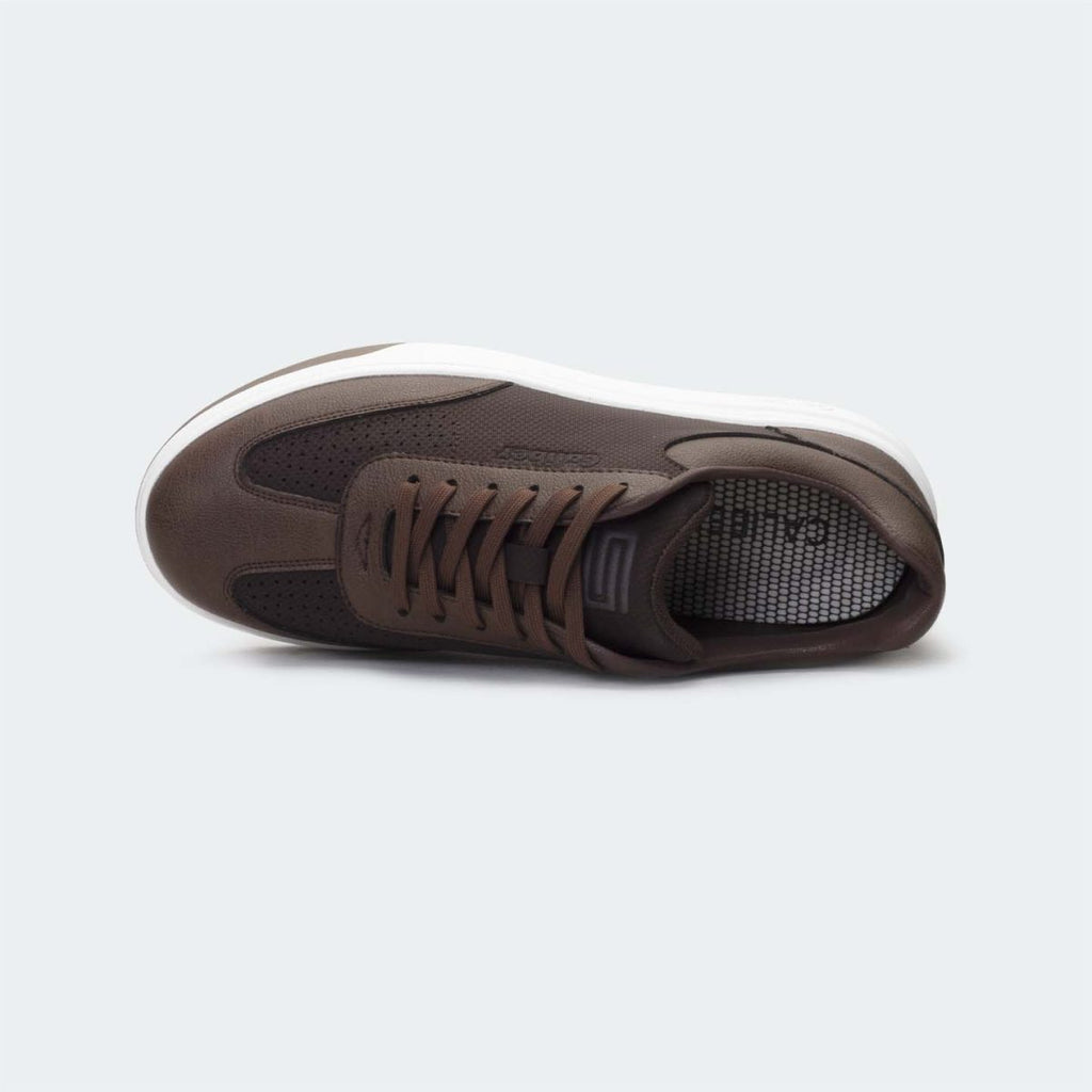 Caliber Shoes Coffee Casual Sneakers for Men (NOVA 578SK)