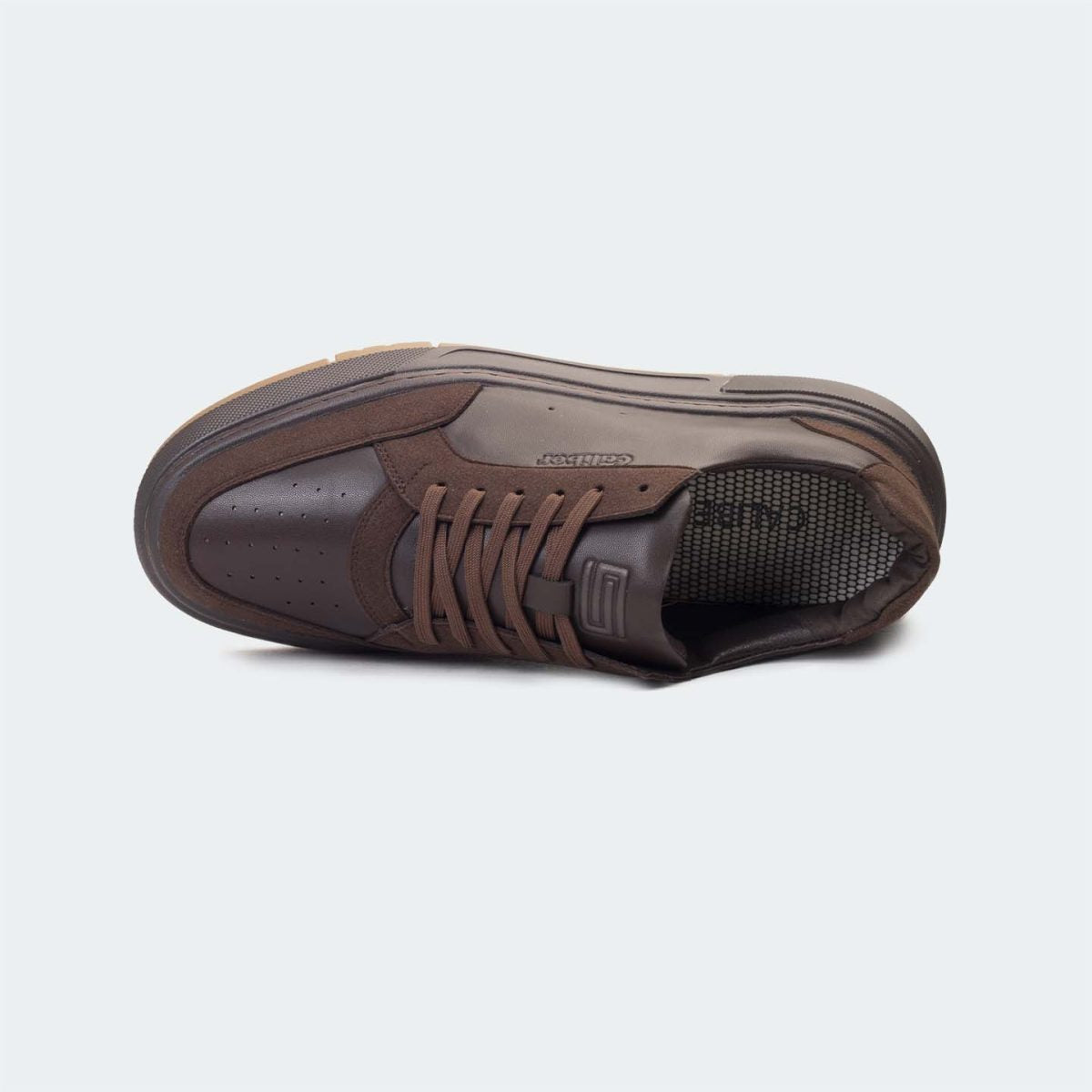 Caliber Shoes Coffee Casual Sneakers For Men ( URBANE 566SR )