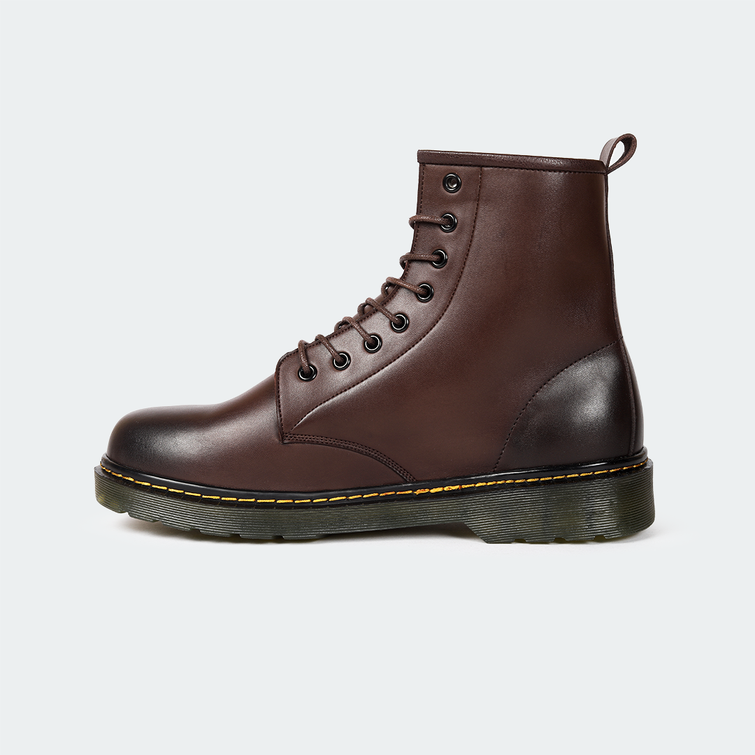 Caliber Shoes Coffee Lace Up Boots For Men ( ALFRED 468 C )