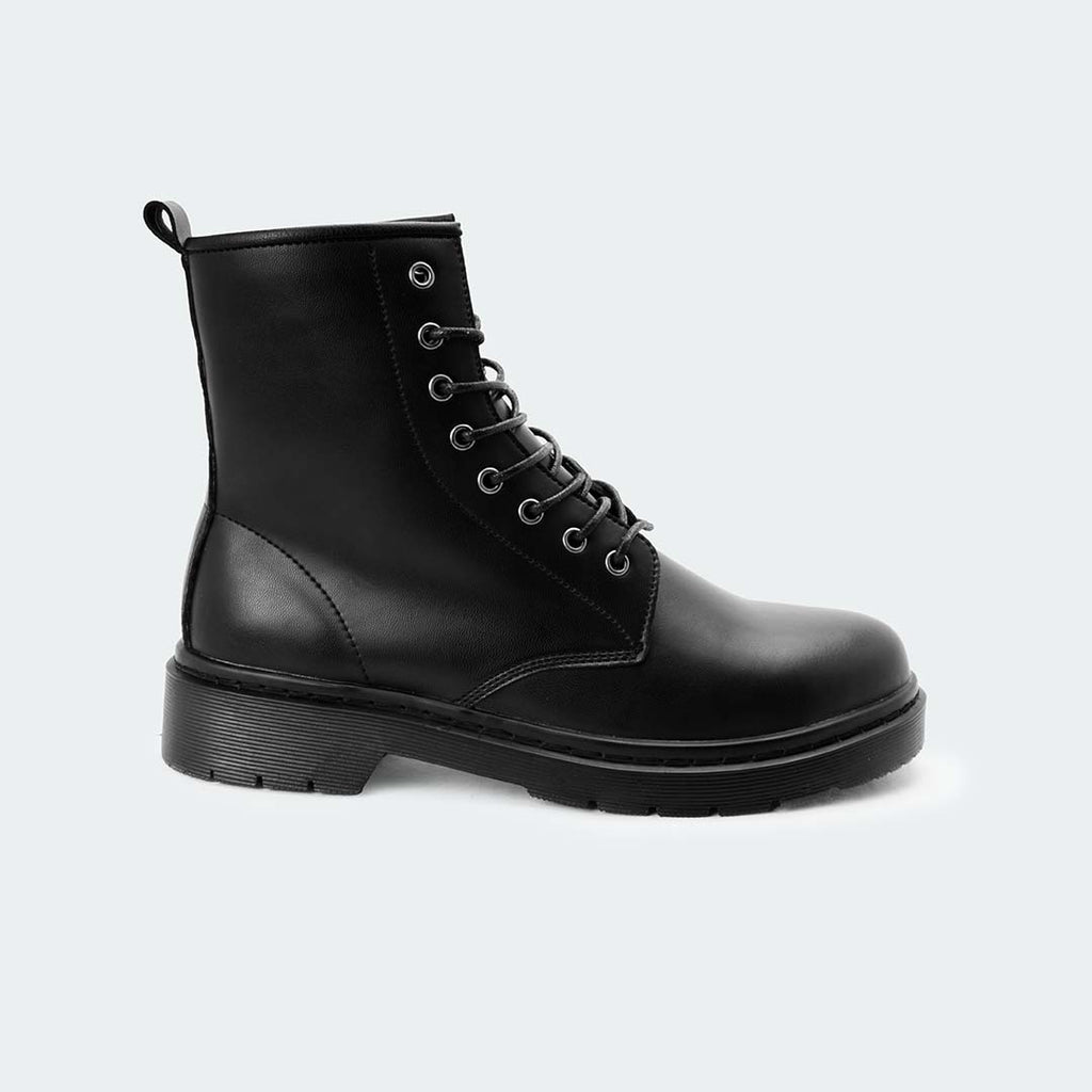 Caliber Shoes Black Lace Up Boots for Men (ALFRED 468C)
