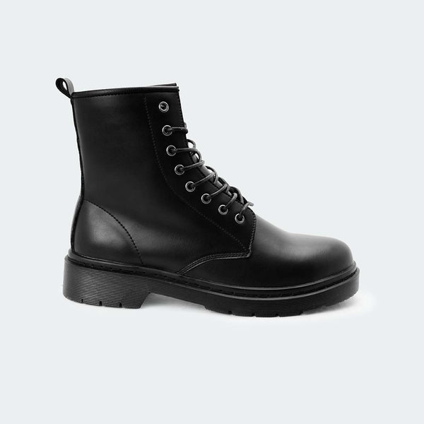Caliber Shoes Black Lace Up Boots for Men (ALFRED 468C)
