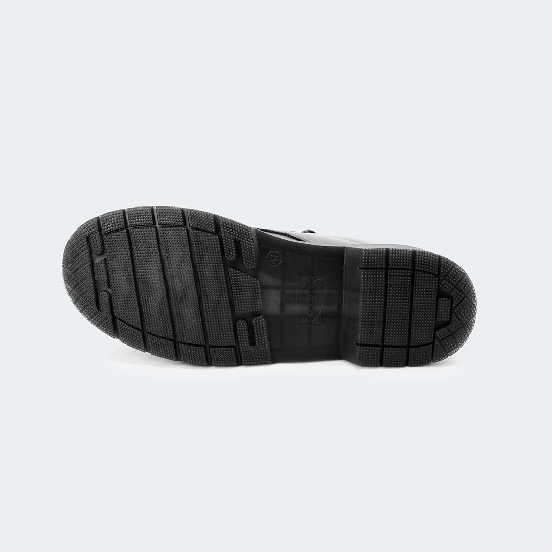 Black Lace Up Boots for Men (ALFRED 468C)