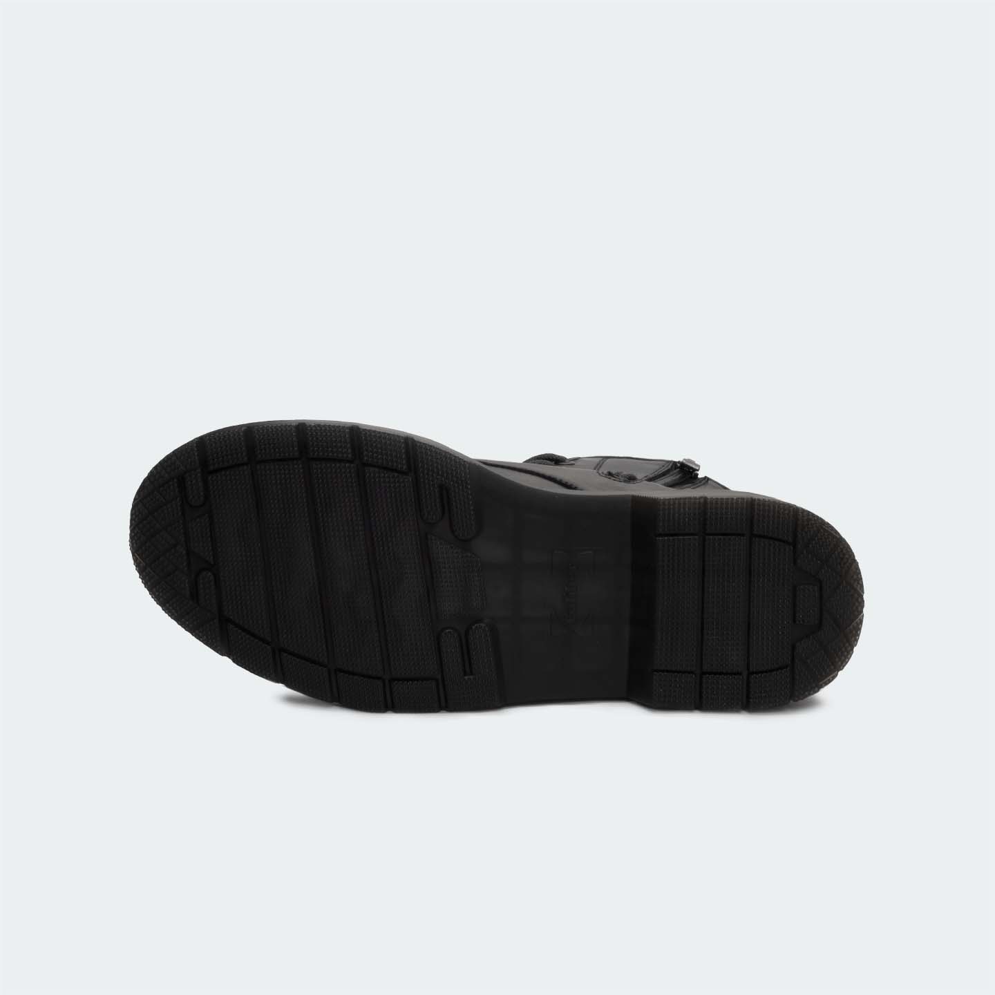 Caliber Shoes Black Lace Up/Chain Boots For Women ( JUDETH 470C )