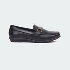 Black Slip On Formal Shoes For Women ( BELLA 521G )
