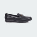 Black Slip On Formal Shoes For Women ( BELLA 521G )