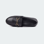 Black Slip On Formal Shoes For Women ( BELLA 521G )