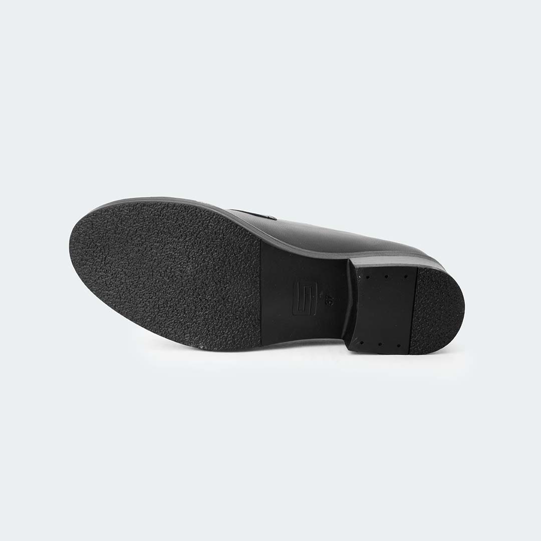 Black Formal Loafer Shoes for Women (SOPHIA 522C)