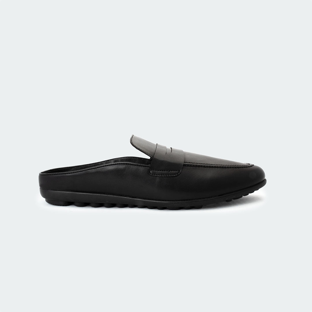 Black Mules for Men (CEDRIC 532C)