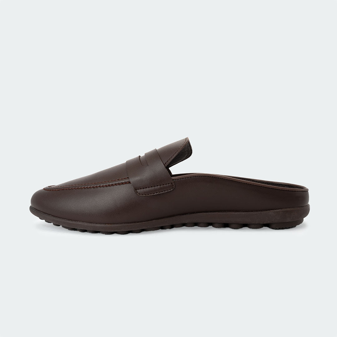 Caliber Shoes Coffee Mules for Men (CEDRIC 532C)
