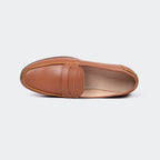 Caliber Shoes Brown Penny Formal Shoes for Men (OAK 533G)