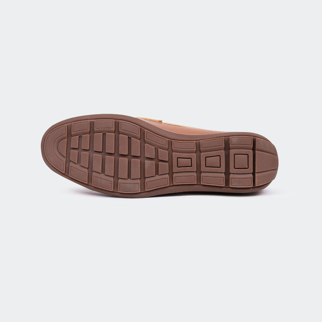 Brown Penny Formal Shoes for Men (OAK 533G)