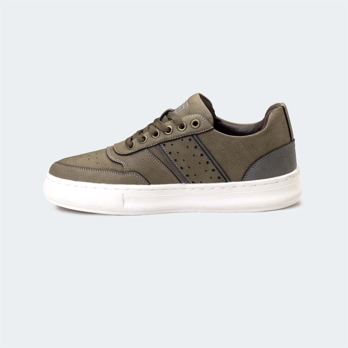 Caliber Shoes Olive Casual Sneakers for Men (JULIO 563SK.M)