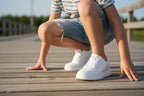 White Casual Sneakers For Kids ( HARPER 564.K )