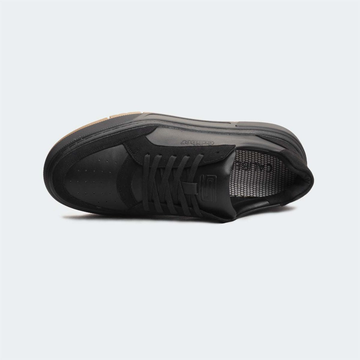 Caliber Shoes Black Casual Sneakers For Men ( URBANE 566SR )