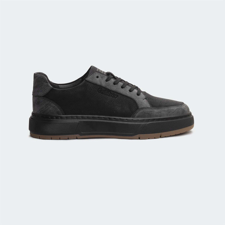 Caliber Shoes Black/Grey Casual Sneakers for Men (URBANE 566R)